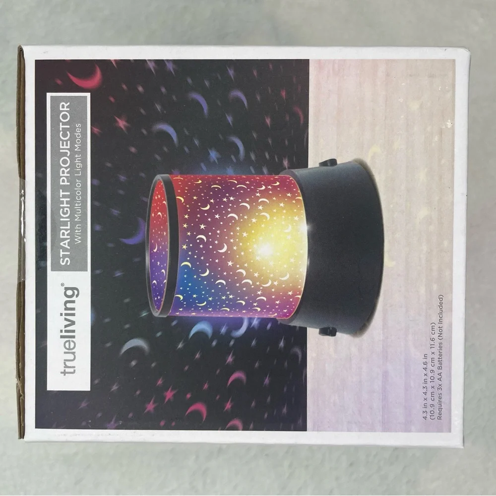 True Living Starlight Projector with Multicolor Light Modes